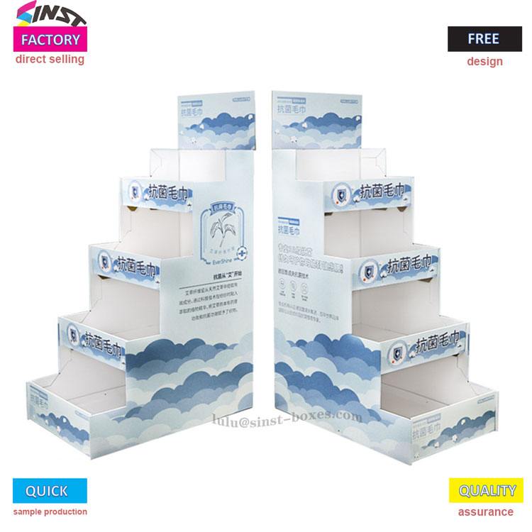 Како картонски сталак може да разговара са пешкирима на полици?